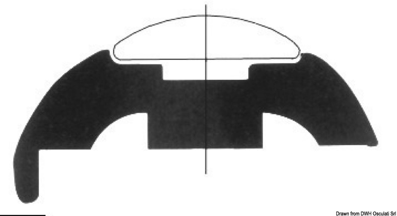 44.480.21.jpg Base per profili PVC bianco 50 mm - immagine 1