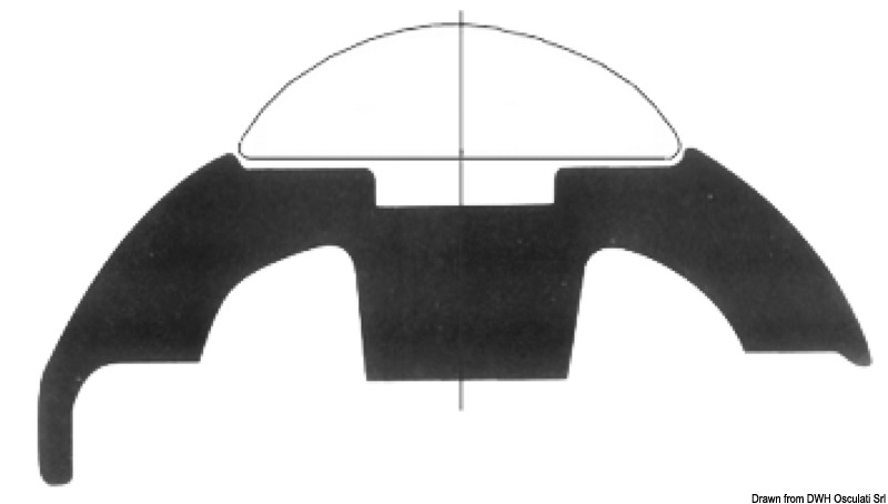 44.480.22.jpg Base per profili PVC bianco 60 mm - immagine 1