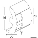 Base Pvc Grigia per profio 28 - immagine 2