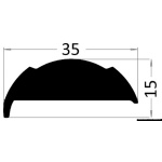 Base Pvc Bianca per profilo 20 svasato - immagine 3