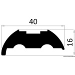 Base Pvc Grigia per profilo 20 imbutito - immagine 3