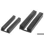 Profilo parabordi nero 44 x 18 mm