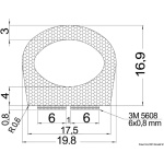 Profilo autoadesivo 17,5 x 16,9 mm - immagine 2