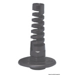 Kit passaparatia in nylon nero e flangia inox