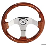 Volante iroko 3 razze inox 350 mm