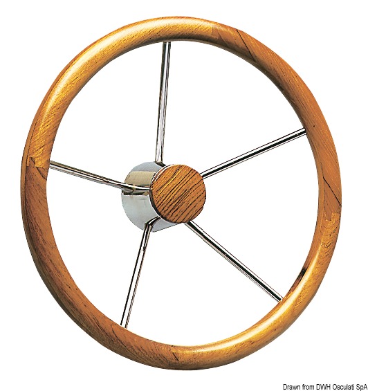 4.0.2 Timone inox e legno 350 mm - immagine 1
