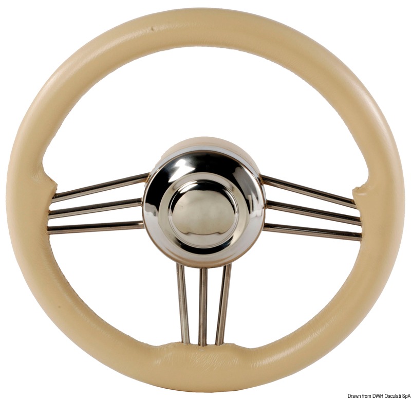 45.173.36.jpg Volante inox+poliuretano crema 350 mm - immagine 1