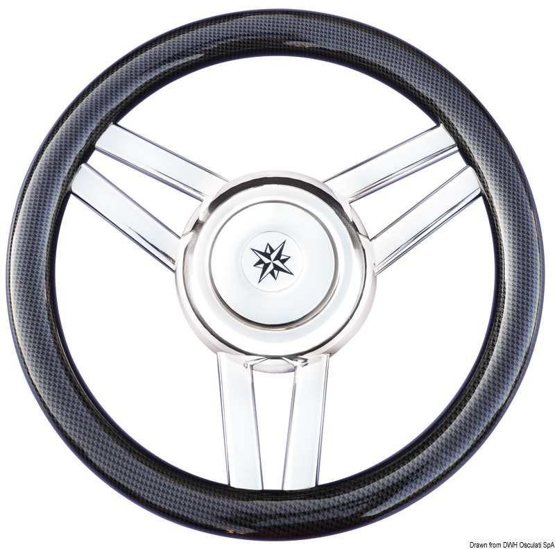 45.177.05.jpg Volante Magnifico 3 razze Ø mm 350 carbonio - immagine 1
