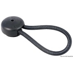 Gancio elastico nero 80 mm