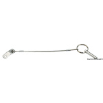 Piastra + cavo inox, con sferetta