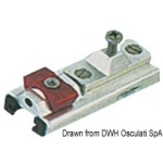 Supporto a parete per rotaia da mm 25x4
