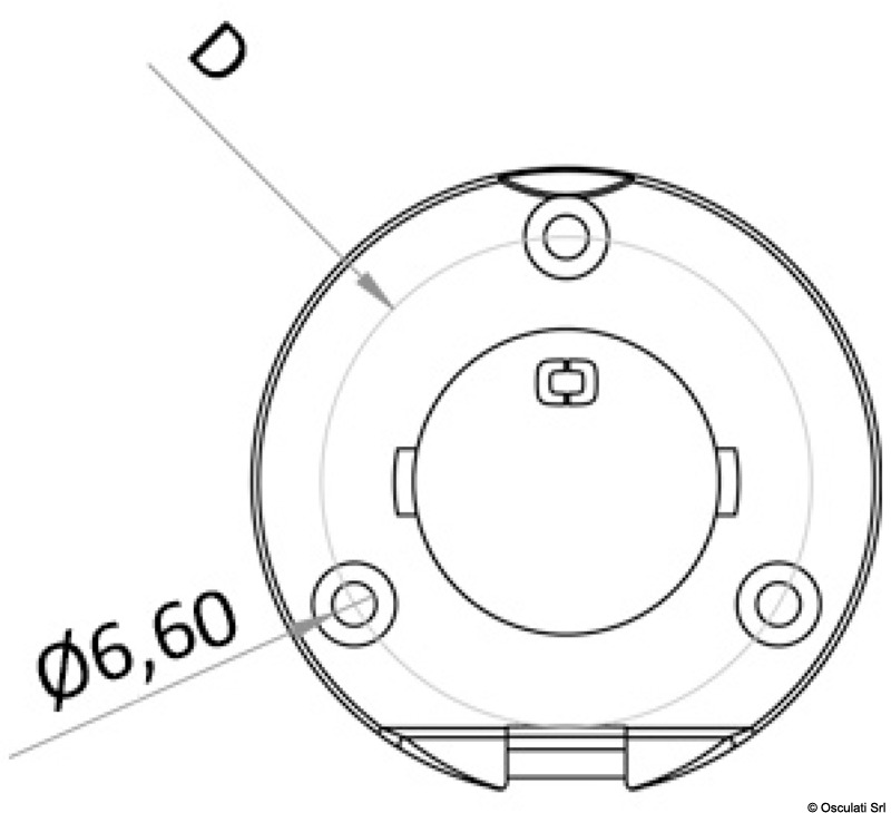 46.814.00-01_dis.jpg Boccola da incasso con cerniera inclinata 6° - immagine 1