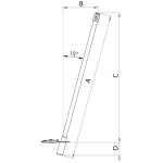 Palo tendalino flessibile Mickey 153cm - immagine 2