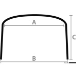 Capottina Bimini Depth 4 archi 235/245 cm bianca - immagine 2