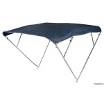 Capottina 4 archi Inox alta cm 180/190 blu