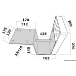 Supporto motore 15 HP per plancetta - immagine 2