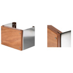 Supporto inox fissaggio a parete 12 HP