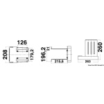 Supporto motore Heavy Duty a parete 20 HP - immagine 2