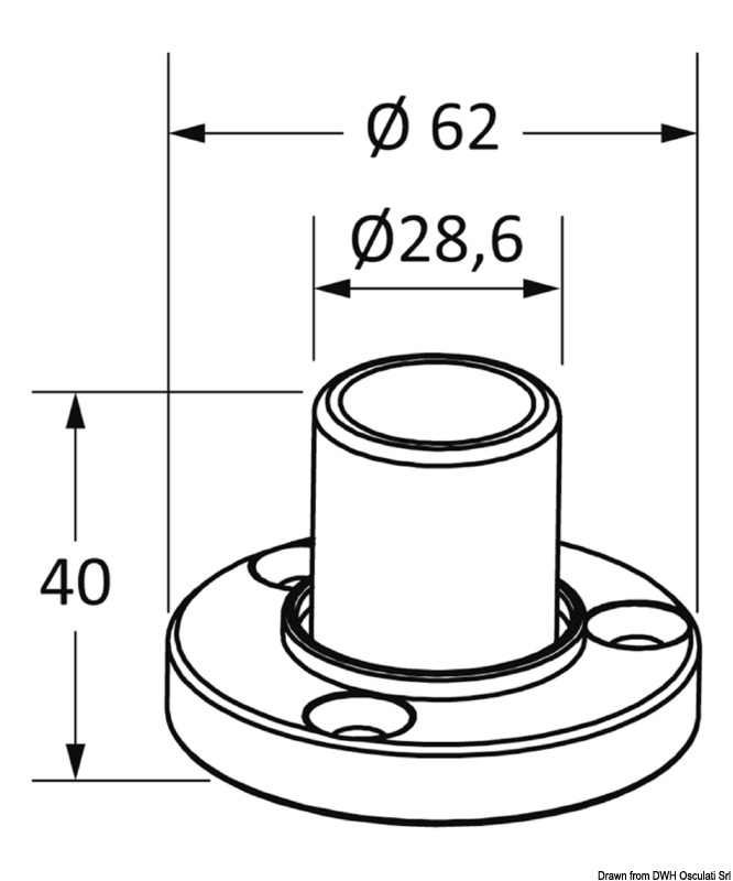 48.180.02_dis.jpg Basetta T-Top tubo 32 mm - immagine 1