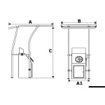 T-Top Alluminio retrattile 1,20 X 1,70 mt - immagine 3