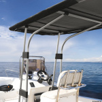T-Top in lega leggera 1700x1400x2010 mm Nero - immagine 4