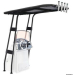 T-Top professionale 2000x1400 nero con telo nero