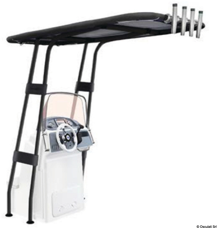48.195.44-55.jpg T-Top professionale 2000x1600 nero con telo nero - immagine 1