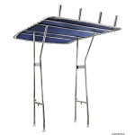 T-Top in acciaio inox con 4 portacanne