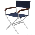 Sedia pieghevole Director poliestere blu