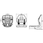Sedile ergonomico Sirocco bianco - immagine 2