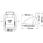Sedile guida H54 RAL 9010 - immagine 2