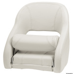 Sedile anatomico imbottito con Flip Up H52R bianco
