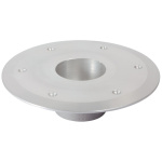 Base inferiore lega lucidata Ø 80 mm
