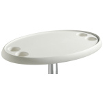 Tavolo ovale bianco 762 x 457 mm