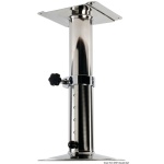 Piede girevole telescopico inox 540/720 mm