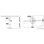 Gamba girevole telescopico 500/720 mm - immagine 2