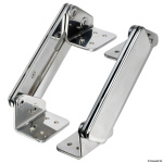Coppia di cerniere con cover per sedile con sistema Flip Up