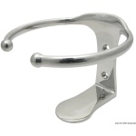 Porta bicchieri inox singolo fissaggio a vite