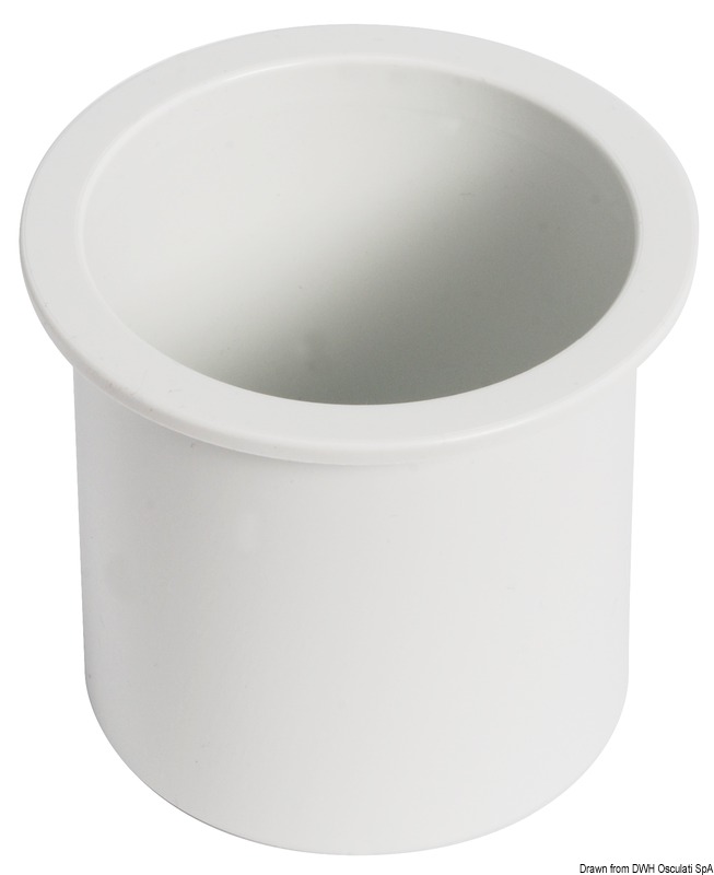 48.430.13.jpg Porta bicchieri ad incasso ABS bianco - immagine 1