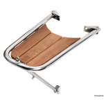 Delfiniera inox/teak semplice