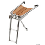 Delfiniera teak con scaletta