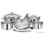 Set pentole impilabili inox con interno in ceramica - immagine 2