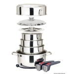 Set pentole impilabili inox