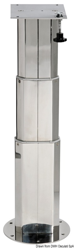 48.730.01.jpg Gamba telescopica in acciaio inox per tavolo - immagine 1