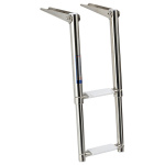 Scaletta inox telescopica stretta 2 gradini