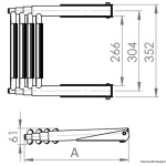 Scaletta telescopica BIG per plancetta 4 gradini - immagine 3