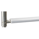 Scaletta inox telescopica stretta 3 gradini bianchi - immagine 3