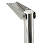 Scaletta inox telescopica stretta 3 gradini bianchi - immagine 4