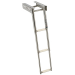 Scaletta inox stretta a scomparsa 3 gradini