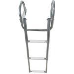 Scaletta 3 gradini bianchi con corrimano